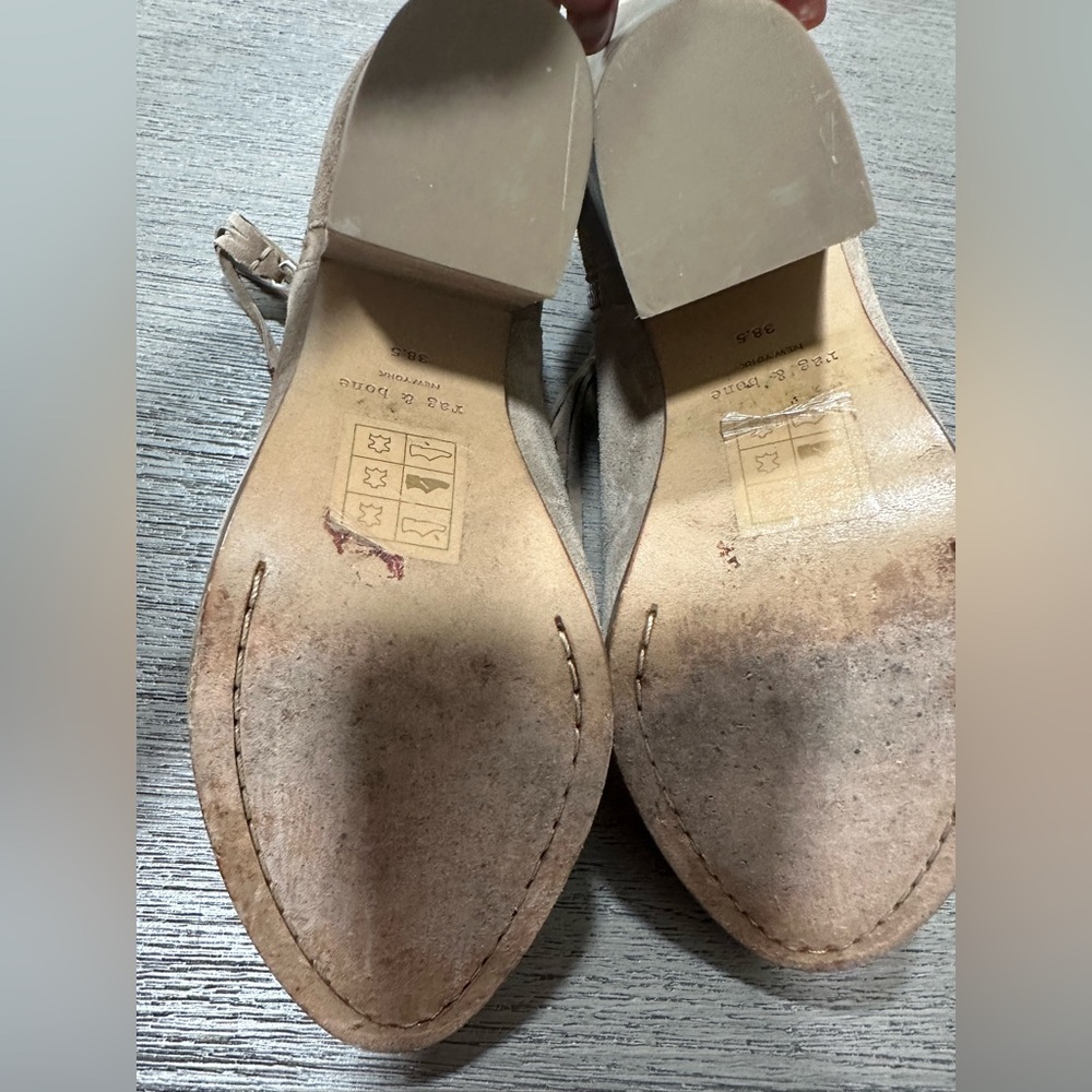 $495 RAG & BONE NEW YORK Margot Italian Suede Leather Ankle bootie 8.5 - 38.5 EU - Picture 7 of 9